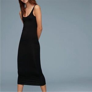 Aritzia Babaton Freddie Midi Body Con Jersey tank dress size small modal spandex